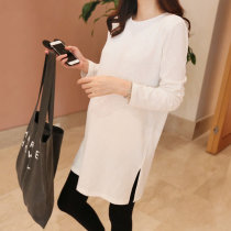 Pregnant Woman Spring Clothing Fashion style Long Sleeve Blouse Loose T-shirt Dress Net Red Ocean Gas Out of Spring and Autumn Pregnancy Maternity Dress