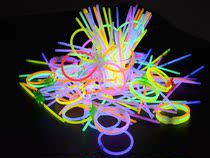 Light sticks 100 colorful night luminous bracelet disposable childrens toys concert party props Silver Stick