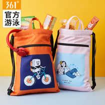 361 swimming storage bag dry and wet separation shoulder drawstring waterproof bag swimsuit storage bag portable Sports Fitness Bag