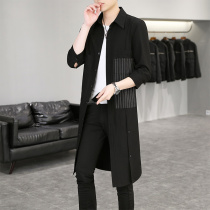Mens Beatles Summer season long style kneecap casual mens clothing light and breathable jacket Summer loose sunscreen clothes