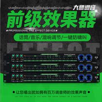 Pre-stage effector KTV audio feedback suppressor Anti-howling professional K song Bluetooth digital reverb processor X5