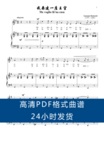 I want to build a royal palace_G high-level sound score piano accompaniment score 5 pages PDF