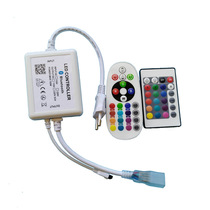 110V-220V high voltage 24-key remote control RGB neon strip LED controller 16-color colorful controller