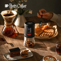 Peets coffee leather master electric bean grinder coffee bean grinder household small automatic grinder