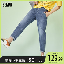 Store shipping] Mori Jeans Long Pants Mens Body 90% Small Leggings Pants 2022 Summer Autumn Trend Straight Barrel Pants Men