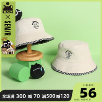 Senma hat Child Luo Xiaoheu new bifacial fisherman hat student cute big edge sunscreen pure cotton basin cap man