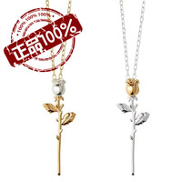 AMBUSH ROSE CHARM NECKLACE Xiao Zan with ROSE gold and silver 925 silver pendant NECKLACE