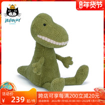 jellycat British Smile Big Tooth Tyrannosaurus Plush Toy Soothing Doll Dinosaur Toys