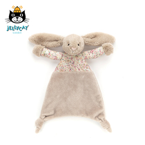 jellycat2021 new flower cloth beige Bonni rabbit soothing sweet sleeping towel baby towel baby pacifying