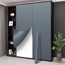 Wardrobe Patch Refurbished Ins Nordic Moisture Resistant Furniture Upscale Old Cupboard Cabinet Door Changed Color Decoration Revamp Stickers Self-Adhesive