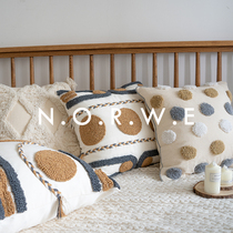Nordic Pillow Tufted Homestay Sofa Bedside Cushion Coffee Shop Pillow Pillow Folk Style Bohemia Cotton