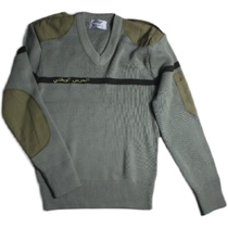 Army Brigade Van Macdet French Colony Public Hair French Style V Lead Bean Green Autumn Winter 50% Wool Knitwear Sweater Sweater