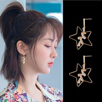 Hong Kong (designer) RVY 2021 new trend light luxury personality earrings niche simple earrings female