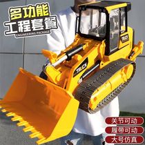 Childrens inertial engineering car toy simulation excavator dump truck excavator hook machine model toy intelligence development