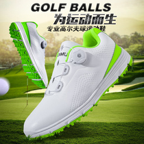 Golf shoes mens leather waterproof competition Nix Sven automatic rotating telescopic shoelace no nail slip sneakers