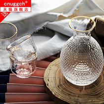 Japanese wine set glass glass glass wine wine glass roasting Wine pot fruit wine cup plum white wine glass small glass wine household set