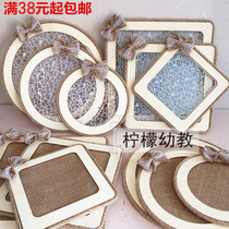 Linen decoration Forest kindergarten Huanchuang material theme wall decoration charm material Classroom layout small fresh
