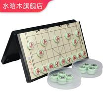 Chinese chess magnetic magnetic folding like oak chess plate student childrens entry large portable magnet fun