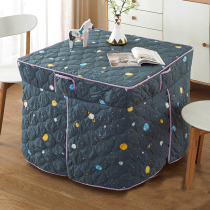 Fire table cover tablecloth waterproof leather cover oil-proof winter square 80x80 nail table Nordic rectangle
