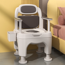 Elderly mobile toilet toilet Household bedroom bedside night deodorant chair Portable elderly seat potty chair