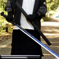 Dragon Springs City Knife Sword Tang Cross Knife Integrated Manganese Steel Embroidered Spring Knife Stranger Knife Lengthening Knife Anti-Body Knife Sword Cold Weapon unopened
