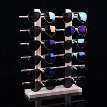 Glasses wooden display rack multi-layer shop household myopia mirror clothing store high-end sunglasses creative simple stall