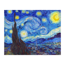 3D-JP Famous Paintings Series 2000 Pieces Plastic Plane Puzzle Van Gogh Starry Night Oil Painting Van Gogh Starry Night H1759
