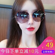 Sunglasses womens 2022 new wave anti-UV polarized sunglasses drive private network red round face with large face