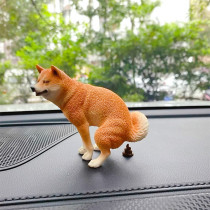 Chai Dog Pull Shit Sprinkle Urine Small Red Book Shake Sound The Same Car On-board Swing Piece Sand Sculpture Toy Decoration Creative Gift Dog