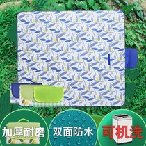 Outskirts portable picnic thickened rectangular supplies camping mat tent outing picnic mat moisture-proof mat ins Wind