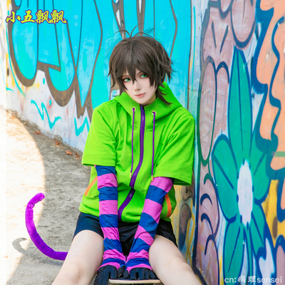 taobao agent Xiaowu Piao SK8 Unlimited Skating COS COS Knowledge Miya Cat Cat Daily Clothing Cosplay Set