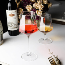 Personality tall red wine glass home large brandy wine glass European glass wine set 2 sets couples