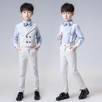 Flower boy dress suit British style children ten-year-old boy small suit spring and autumn children Birthday Handsome male treasure