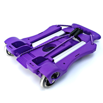 Mini silent wheel luggage car folding portable shopping cart shopping trolley student skateboard schoolbag small pull cart