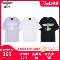 Weya recommended boylondon official flagship Star Compass theme printing three-color short-sleeved short-sleeved T-shirt