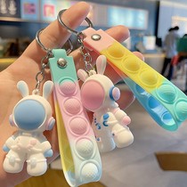 New Space Rabbit Key Doll Hanging Men and Womens Fine Bookpack Accessible Car Key Chain