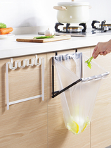 Cabinet door hanging garbage bag holder adhesive hook kitchen Plastic Bag Hanger sorting garbage bin garbage rack