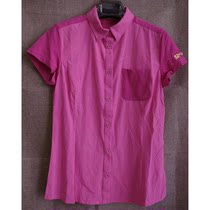 Summer cool womens short sleeve quick-drying shirt loose plain color solid color outdoor casual work shirt