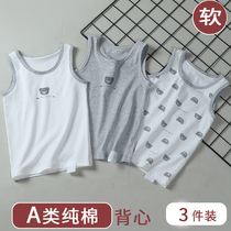 Boys  vest summer pure cotton childrens thin section wear belly sling girls sleeveless baby little boy bottoming shirt