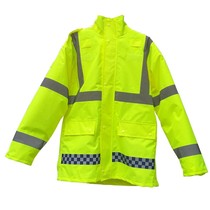 Rescue winter safety reflective warm raincoat traffic cotton-padded jacket riding suit motorcycle traffic defense 1217T