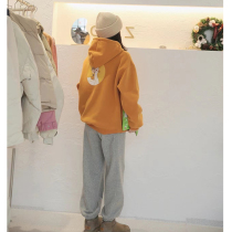 Wei Yi suit women's autumn and winter 2021 new small with high plus velvet padded sportswear two-piece set