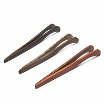 Tea clip tea set accessories clip tea clip tea tweezers tea clip tea clip tea cup clip pear black sandalwood chicken tweezers