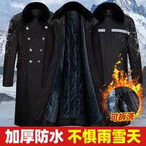 Waterproof can be demolished thick army cotton coat mens winter long cold protection work clothes Labor insurance Northeast big cotton jacket