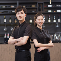 Qingyi bar work clothes Summer work clothes Shirt Internet cafe waiter Hotel dish staff uniforms ktv work clothes