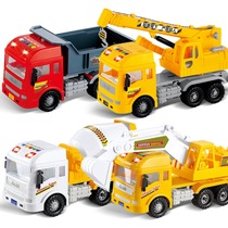 Krabi oversized childrens engineering vehicle tipping bucket inertia excavator music crane model mixer truck boy toy