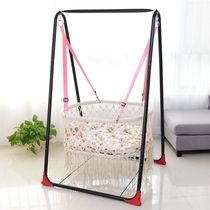 Hand-made baby Cradle Baby Shaker Swing Left and Right to deepen enlarged cotton rope tassel swing hammock