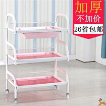 Beauty salon cart three-layer with drawer beauty salon cart nail shelf glass tool cart