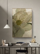 Pure hand-painted retro flower oil painting porch home decorative painting restaurant background wall light luxury hanging painting large murals