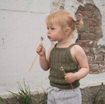 Summer vest Childrens blouses Blouse Needle Literal Translation Woven diagrams Unphysical film Photographed Notes Mailbox