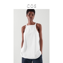 COS Womens drawstring top White 2021 summer new product 0986045001